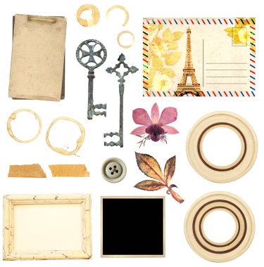 scrapbooking için öğeleri koleksiyonu