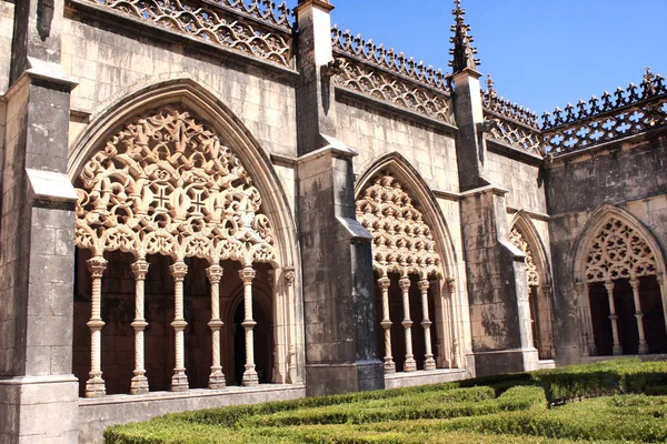 Patio v dominikánském klášteře v Batalha, Portugalsko — Stock fotografie