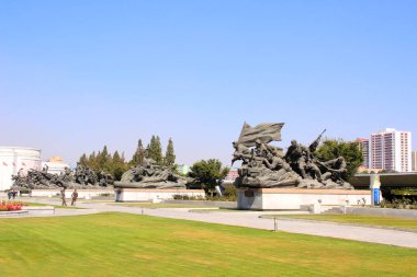 Kuzey Kore, Pyongyang - 20 Eylül 2017: Zafer Müzesi