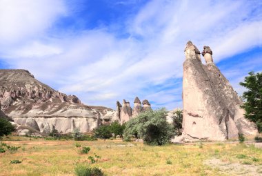 Peri Bacası veya Çok Başlı Taş Mantarları, Kapadokya, Türkiye