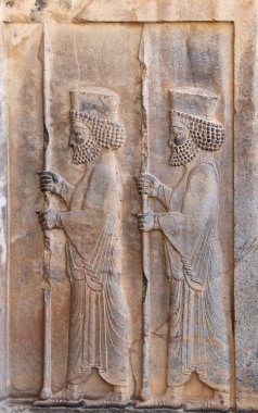 Asurlu savaşçılarla, Persepolis, İran