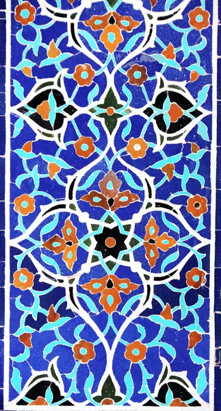 Dettaglio del tradizionale muro a mosaico persiano, Iran — Foto Stock