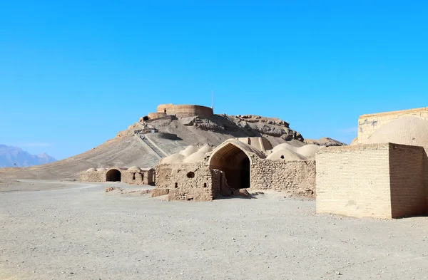 Der Ort der Türme des Schweigens (dakhma), yazd, iran — Stockfoto