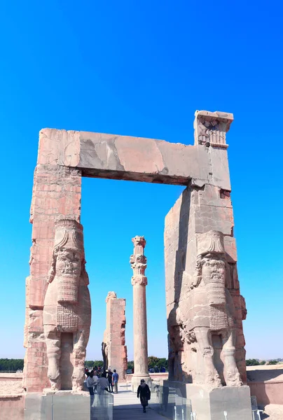 伊朗波斯波利斯古城万国之门 — 图库照片
