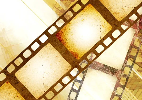 Грандиозный фон с ретро-фильмами и бумажной текстурой — стоковое фото