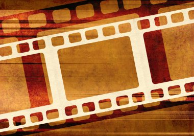 Grunge yatay ya da dikey arka plan, eski film şeritleri ve çizgili desenli kağıt dokusu. Uzayı metin için kopyala. Şablonu düzenle