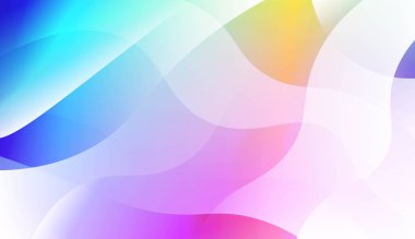 Pürüzsüz Soyut Renkli Gradyan Arka Planlar ile Geometrik dalga şekli. Broşür, afiş, duvar kağıdı, mobil ekran için. Vektör İllüstrasyonu.