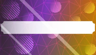 Üçgenler, çizgi, daire, metin için boşluk ile soyut mozaik zemin. Poster, afiş, el ilanı için parlak arka plan. Vektör illüstrasyon. Bulanık Arka Plan, Düzgün Degrade Doku Rengi.