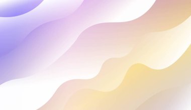 Dalga Gradyan Şekliyle Modern Arkaplan. Tasarım Duvar Kağıdı Sunumunuz için. Renk Gradyanlı Vektör İllüstrasyonu.