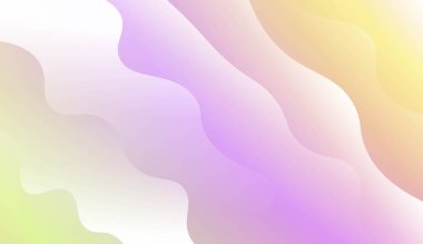 Modern Dalgalı Arka plan. Şablon Cep Telefonu Özgeçmişi için. Renk Gradyanlı Vektör İllüstrasyonu.