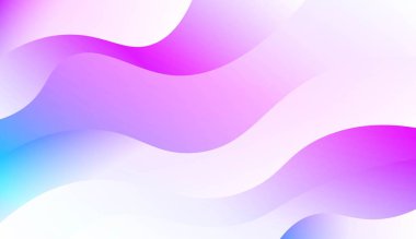 Dalga, eğrisi hatları Ile modern tarzda bulanık dekoratif tasarım. Zarif desen kapak kitabı için. Renk gradyan ile vektör Illustration.