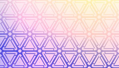 Bulanıklık Sweet Dreamy Gradient Renk Arka Plan ile Geometrik desen. Grafik Davetiye Kartınız, Posteriniz, Broşürünüzüz için. Vektör İllüstrasyonu.