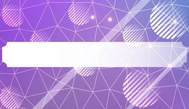 Üçgenler, çizgi, daire, metin için alan ile dekoratif arka plan. Poster, afiş, el ilanı için parlak arka plan. Vektör illüstrasyon. Yaratıcı degrade rengi.