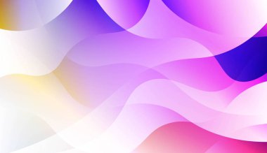 Degrade Bulanık Soyut Arka Plan ile Geometrik Dalga Şekli. Tebrik kartı, el ilanı, poster, broşür, banner takvim için. Vektör İllüstrasyonu.