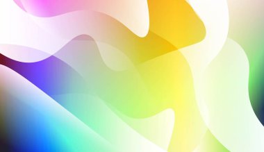 Dalgalı Arka Plan. El İle, Broşür, Kitapçık Ve Web Siteleri Tasarım Vektör İllüstrasyon Renk Gradyan ile.