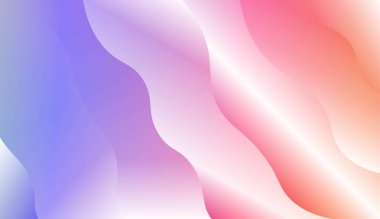 Çizgilerle Geometrik Desen, Dalga. Tasarım ilanın için, Banner, kapak sayfası. Renk Gradyanlı Vektör İllüstrasyonu.