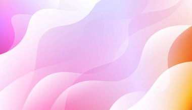 Dalga Gradyan Şekliyle Modern Arkaplan. Tasarım Duvar Kağıdı Sunumunuz için. Renk Gradyanlı Vektör İllüstrasyonu.