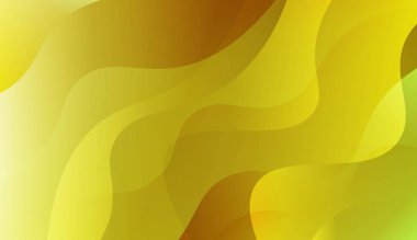 Dalga yeşil sarı degrade şekli Ile Soyut Arkaplan. Fütüristik reklam için, kitapçıklar. Renk gradyan ile vektör Illustration