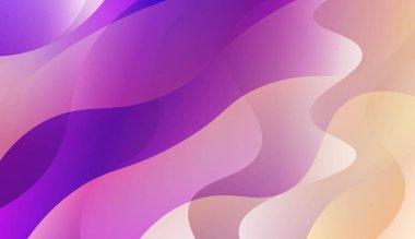 Dalgalı arka plan. Yaratıcı şablonlar, kartlar, renk kapakları seti için. Renk gradyan ile vektör Illustration.