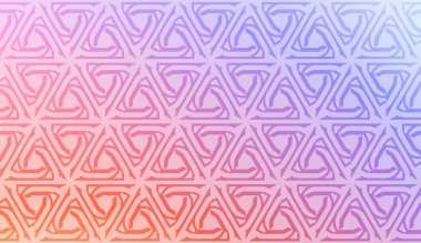 Yumuşak Renk Gradyan Arka Plan ile Yaratıcı geometrik desen. Tebrik kartı, el ilanı, davetiye. Vektör İllüstrasyonu.