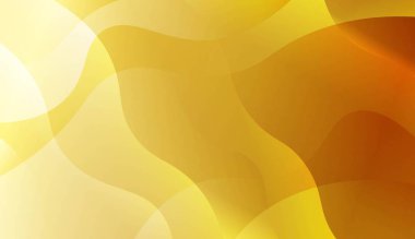 Soyut altın dalgalar. Fütüristik teknoloji tarzı arka plan. Iş sunumu duvar kağıdı, Flyer, Cover için. Renk gradyan ile vektör Illustration.