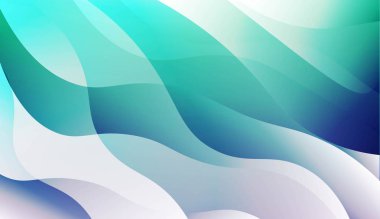 Eğri Çizgi Katmanı Arka Planı. Fütüristik Reklam, Kitapçıklar için. Vektör İllüstrasyonu