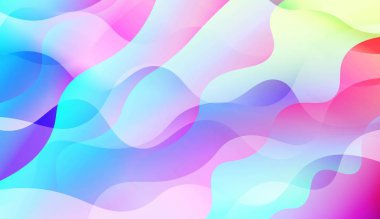 Dalga Soyut Arka Plan. El İle, Broşür, Kitapçık Ve Web Siteleri Tasarım Vektör İllüstrasyon Renk Gradyan ile.