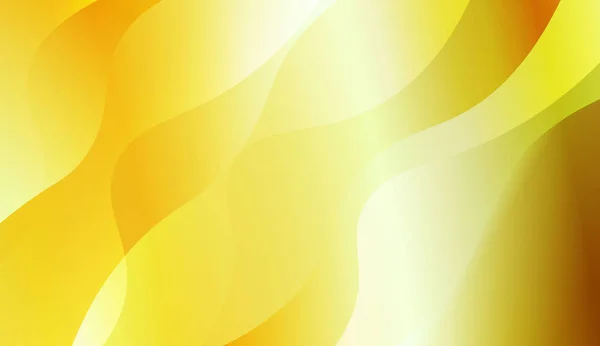 ウェーブ ジオメトリ形状を持つテンプレートの背景。テンプレート携帯電話の背景の場合。緑色の黄色のグラデーションを持つベクトルイラストレーション. — ストックベクタ