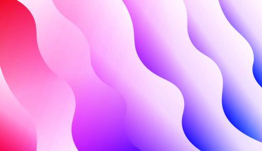 Dalga Gradyan Şekliyle Modern Arkaplan. Tasarım Duvar Kağıdı Sunumunuz için. Renk Gradyanlı Vektör İllüstrasyonu.