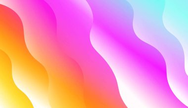 Dinamik Efektli Modern Arkaplan. Fütürist Reklam ve Broşürler için. Renk Gradyanlı Vektör İllüstrasyonu.