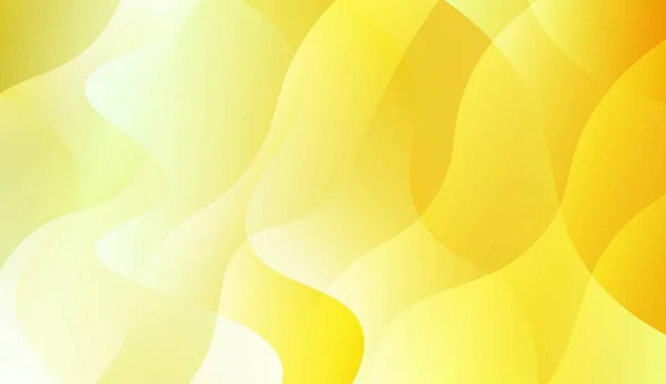 Abstract Background with Wave Green Yellow Gradient Shape. Для футуристических объявлений, буклетов. Векторная иллюстрация с цветным градиентом — стоковый вектор
