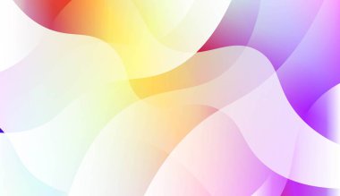 Pürüzsüz Soyut Renkli Gradyan Arka Planlar ile Geometrik dalga şekli. Broşür, afiş, duvar kağıdı, mobil ekran için. Vektör İllüstrasyonu.