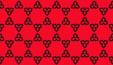 Renk tasarımı geometrik deseni. Dikişsiz vektör illüstrasyon kırmızı renk.