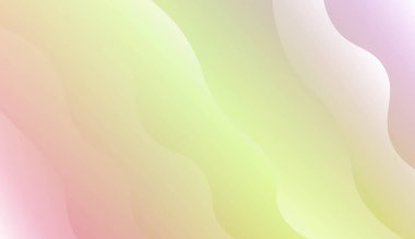 Dalga, eğrisi hatları Ile modern tarzda bulanık dekoratif tasarım. Zarif desen kapak kitabı için. Renk gradyan ile vektör Illustration.