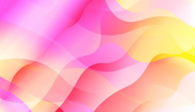 Dalga Soyut Arka Plan. El İle, Broşür, Kitapçık Ve Web Siteleri Tasarım Vektör İllüstrasyon Renk Gradyan ile.