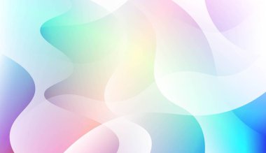 Hologram Gradyan Geometrik Dalga Şekli. Soyut arka plan. Şablon Cep Telefonu Arka Planlar için. Vektör İllüstrasyonu.