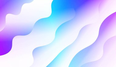 Modern Parlak Dalgalar. Tasarım reklamınız, Banner'ınız, kapak sayfanız için. Renk Gradyan lı Vektör Çizimi.