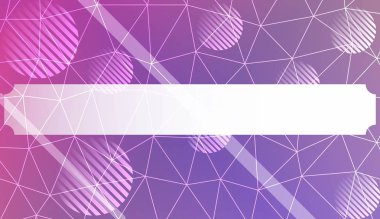 Üçgenler, çizgi, daire, metin için boşluk ile soyut mozaik arka plan. Banner'ınız için şablon. Vektör illüstrasyon. Yaratıcı degrade rengi.