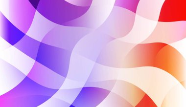 Hologram Gradyan Geometrik Dalga Şekli. Soyut arka plan. Şablon Cep Telefonu Arka Planlar için. Vektör İllüstrasyonu.