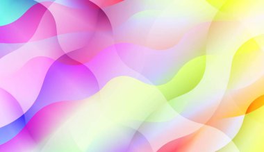 Çizgilerile Dalgalı Arka Plan. Başlık Sayfanız, Reklamınız, Posteriniz, Afişiniz Için Tasarla. Renk Gradyan lı Vektör Çizimi.