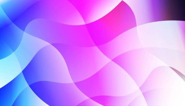 Degrade Bulanık Soyut Arka Plan ile Geometrik Dalga Şekli. Tebrik kartı, el ilanı, poster, broşür, banner takvim için. Vektör İllüstrasyonu.