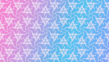 Üçgen Tarzlı Dekoratif Desen. Bulanık Gradyan Arkaplanı. Parlak Renk. Banner Şablonu, Flyer, Davetiye Kartı için. Vektör İllüstrasyonu