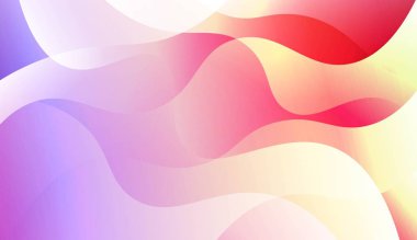 Renkli Degrade Renkli Arka Plan Duvar Kağıdı ile Geometrik Dalga Şekli. Tasarım reklamınız, Banner'ınız, kapak sayfanız için. Vektör İllüstrasyonu.