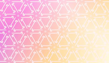 Vektör Tasarımı. Üçgenler Hattı ile İllüstrasyon. Modern Dekoratif Arka Plan. Pastel degrade rengi