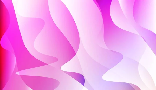 Forma geometrica ondulata dai colori tenui sfumati vibranti e levigati. Per copertina, poster, banner di siti web. Illustrazione vettoriale . — Vettoriale Stock