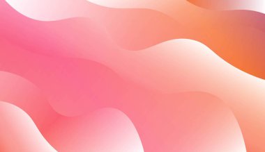 Eğrileri çizgiler Ile modern background şablonu. Tasarım kapak sayfası, poster, banner web siteleri Için. Renk gradyan ile vektör Illustration.