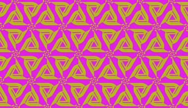 Eğimli çizgileri ve illüzyon üçgenleri olan kusursuz vektör düzeni. Soyut hipster modeli. Duvar kağıdın için, reklam, afiş, poster.