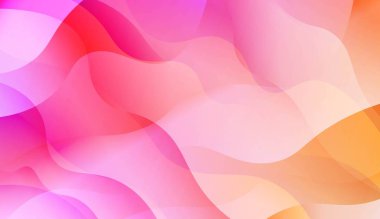 Dalga Soyut Arka Plan. El İle, Broşür, Kitapçık Ve Web Siteleri Tasarım Vektör İllüstrasyon Renk Gradyan ile.