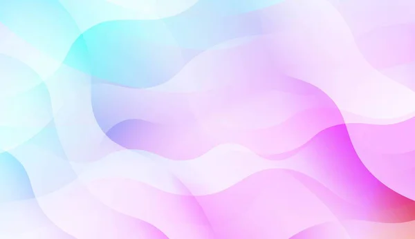 Diseño decorativo borroso en estilo abstracto con líneas de onda y curva. Desenfoque Pastel Color Gradiente de humo Fondo. Para su fondo de pantalla gráfico, Portada, Banner. Ilustración vectorial . — Vector de stock