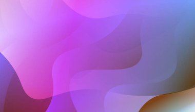 Eğri çizgi katmanı arka planı. Şablon cep telefonu arka planlar için. Renk gradyan ile vektör Illustration.